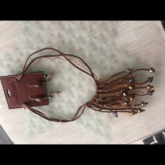 Suede necklace/earring set! Gorgeous plus BONUS! - Picture 4 of 6